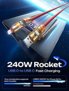 LISEN 240W Chubby USB C to USB C, 4 in 1 Charging Cable - Image 4