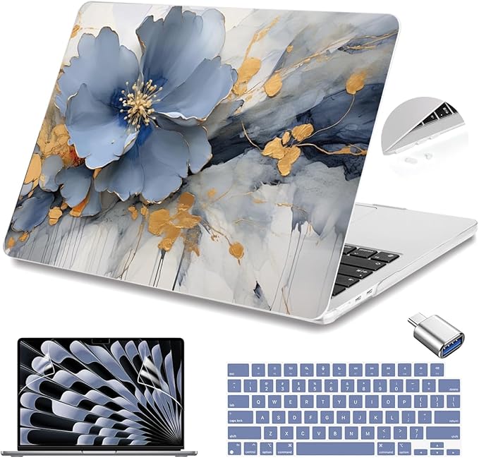 Teryeefi Compatible with A2941 M2/A3114 M3 MacBook Air 15 inch CaseRelease 2023 by Teryeefi