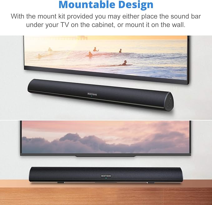 BESTISAN 80 Watt Soundbar, Sound Bars - Image 5