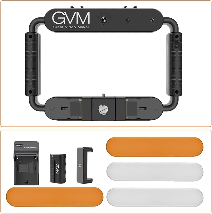 GVM Great Video Maker LED Ring Light 5600K Selfie Light, Smartphone Video Rig & - Image 15