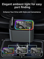Retractable Car Charger USB C, 145W Type C Car Charger Fast Charging - Image 5