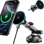 for Mag-Safe Car Mount Charger Dash Vent Windshield Wireless Car Charger by GuMosh