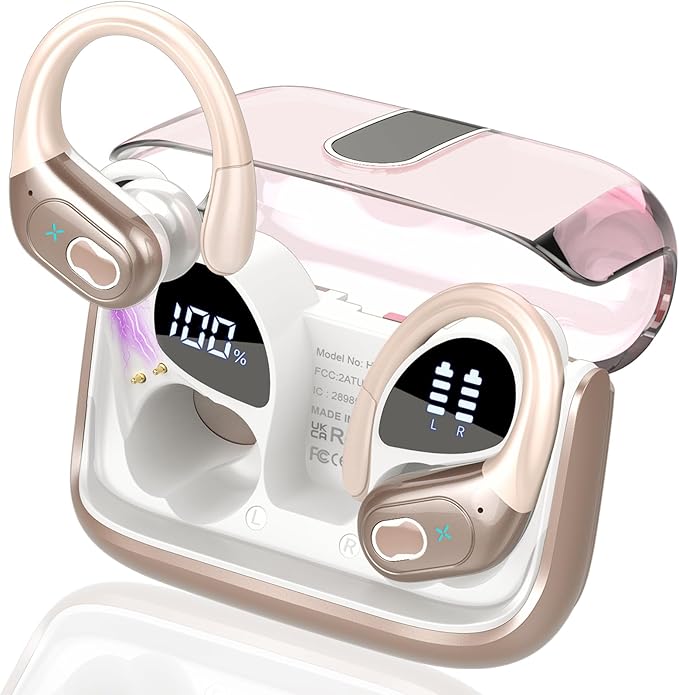 Wireless Earbuds 75hrs Bluetooth 5.4 Headphone Sport, 2026 Bluetooth Earbuds by Aptkdoe
