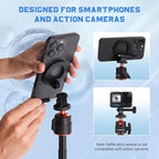 PHOPIK 55" Magnetic Selfie Stick Phone Tripod, Extendable Magnetic Cell Phone - Image 4