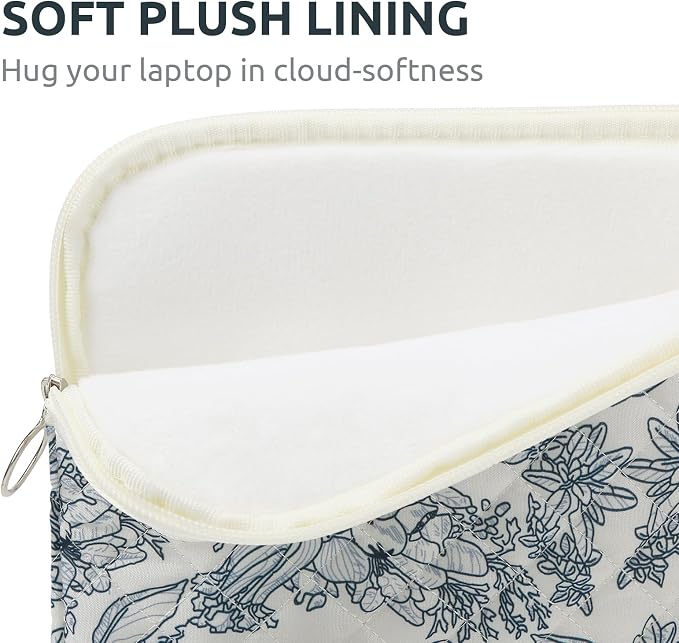 Puffy Laptop Sleeve 13-15.6 Inch Cute Quilted Laptop Protective Case Padded - Image 4