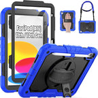 SEYMAC for iPad 11th/10th Generation Case 2025/2022, Sturdy Heavy Duty by SEYMAC