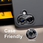 beuxece for 6 Pack iPhone 16 / iPhone 16 Plus Camera Lens Protector 9H Tempered - Image 6