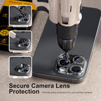 beuxece for 6 Pack iPhone 16 Pro/iPhone 16 Pro Max Camera Lens Protector 9H - Image 4
