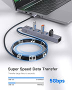 7 Port USB Hub USB Ethernet HUB - Image 5