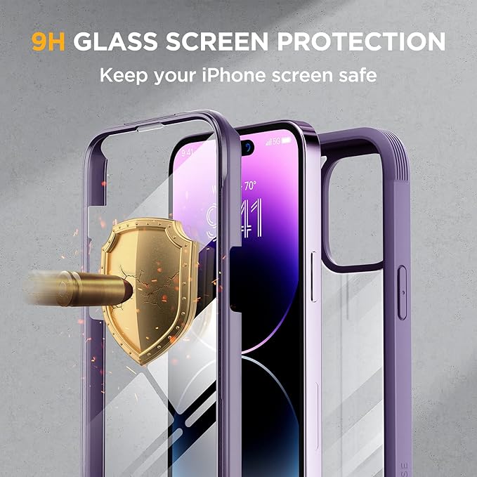 Miracase Glass Series Designed for iPhone 14 Pro Case 6.1 Inch, Upgrade - Image 3