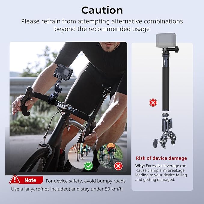 SMALLRIG Camera Mount Clamp 2-Pack, Ballhead Magic Arm - Image 7