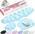 Cloud Wrist Rest for Computer Keyboard, 4-in-1 Memory Foam Leather Cloud by Sushret