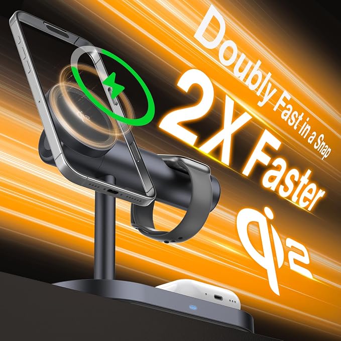 iVANKY Qi2 Certified 4 in 1 Wireless Charger Stand - Image 3
