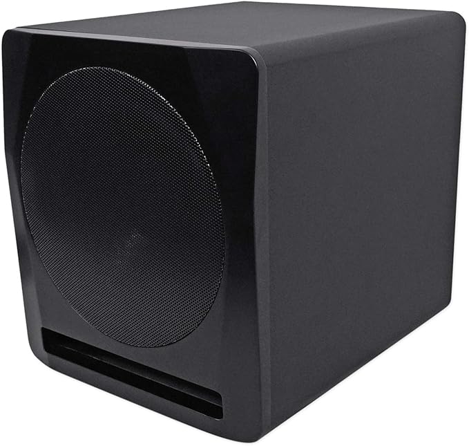 Rockville APM10B Active Studio Subwoofer in Black, MDF Wood, RCA/XLR/Optical - Image 3