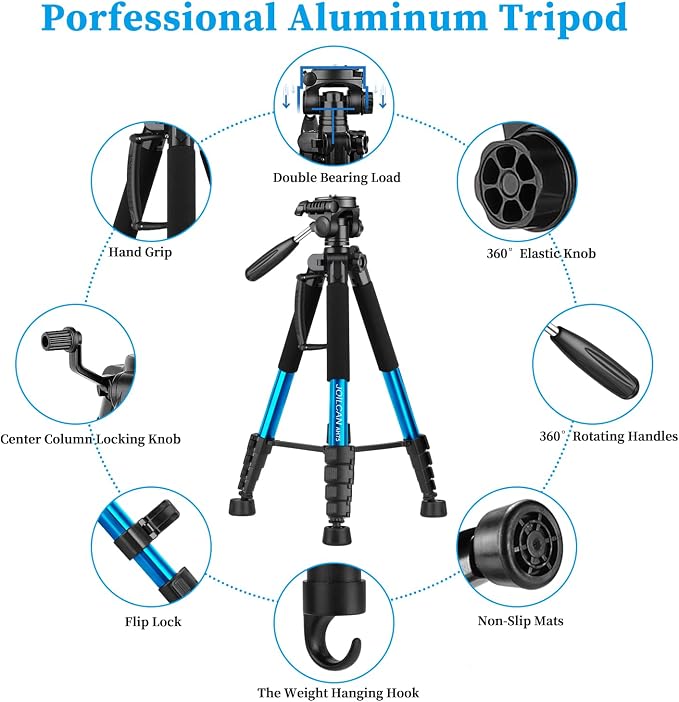 JOILCAN Tripod Camera Tripods, Heavy Duty Tall Camera Tripod Stand, - Image 5