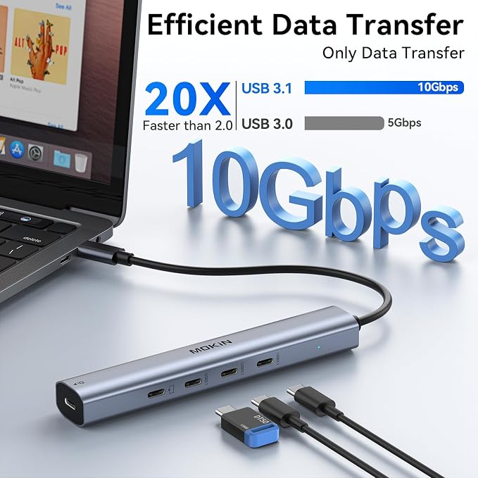 USB C Hub 10Gbps, MOKiN USB C Splitter - Image 4