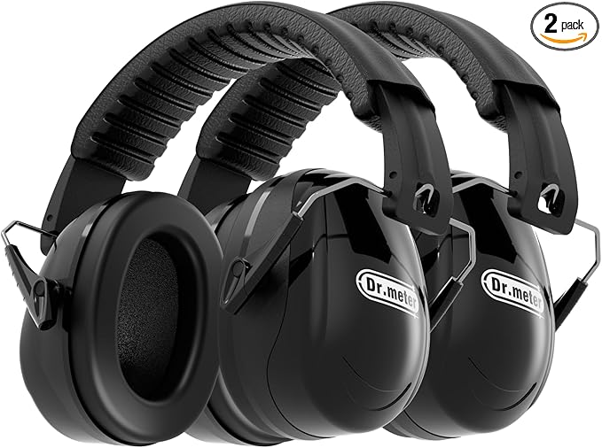 Dr.meter Hearing Protection Ear Muffs, 31dB Noise Reduction Safety Earmuffs by Drmeter