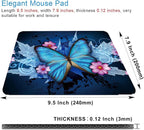 Blue Butterfly Mouse Pad Non-Slip Rubber Base Gaming MousePads - Image 2