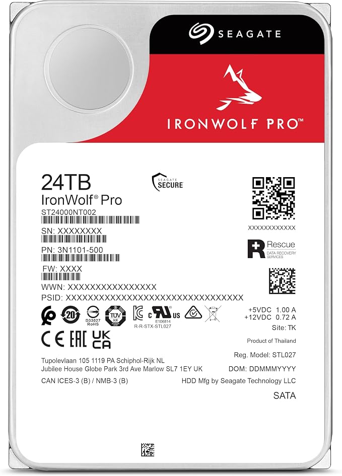 Seagate IronWolf Pro 24TB Enterprise NAS Internal HDD Hard Drive – CMR 3.5 Inch - Image 2