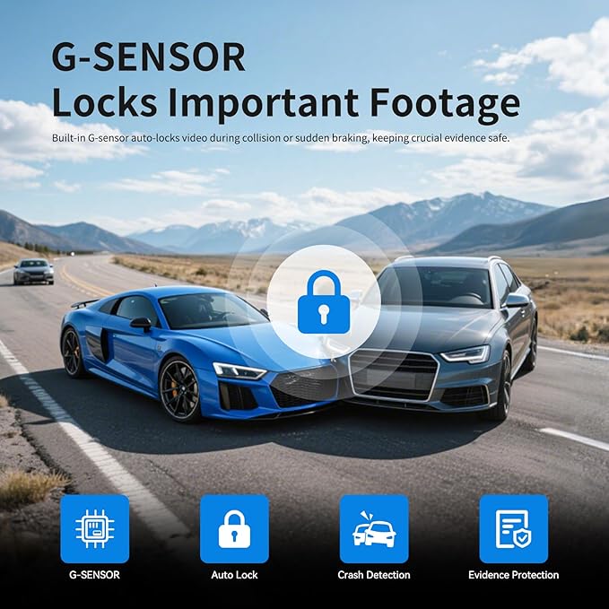 JOMISE G814 11" 4K+2.5K Rear View Mirror Camera — No WiFi/Bluetooth, Mirror - Image 5