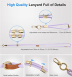 memumi 3 in 1 Universal Adjustable Phone Lanyard, Crossbody Neck Wrist Strap - Image 3