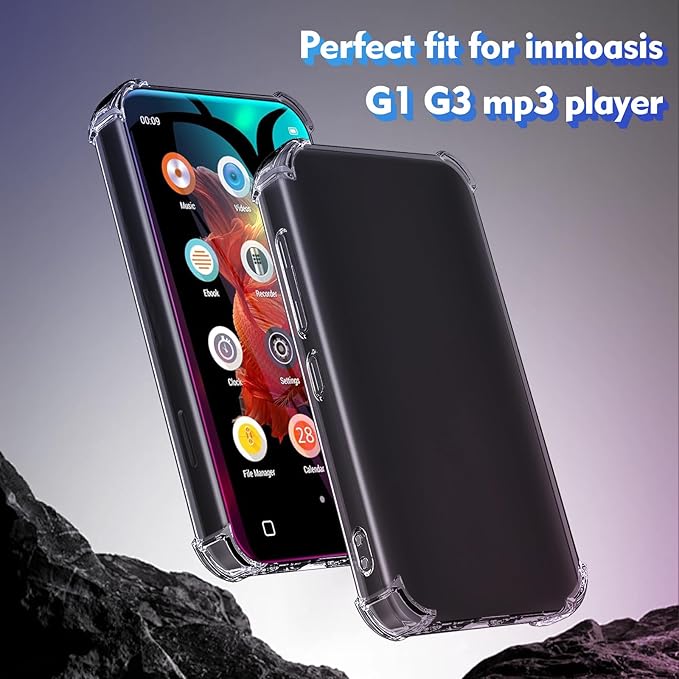 Case for innioasis G1 G3 Mp3 Player, TPU Clear Cover for Mp3 Player - Image 2