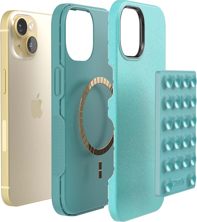 Casely Grippy Aquamarine MagSafe Compatible Cell Phone Mount Silicone Suction - Image 3