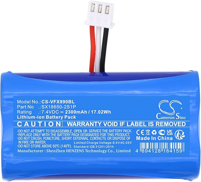 Cameron Sino Replacement for Ver'ifone X970 X990 Battery, fits SX18650-2S1P - Image 5