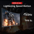 KTC 24 inch 1500R Curved Gaming Monitor 165Hz 1ms FHD 1080p VA Tilt Adaptive - Image 2