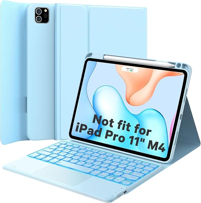 GreenLaw Keyboard Case for iPad Air 11-inch 2025/2024 & Air 4th/5th Gen & iPad by GreenLaw