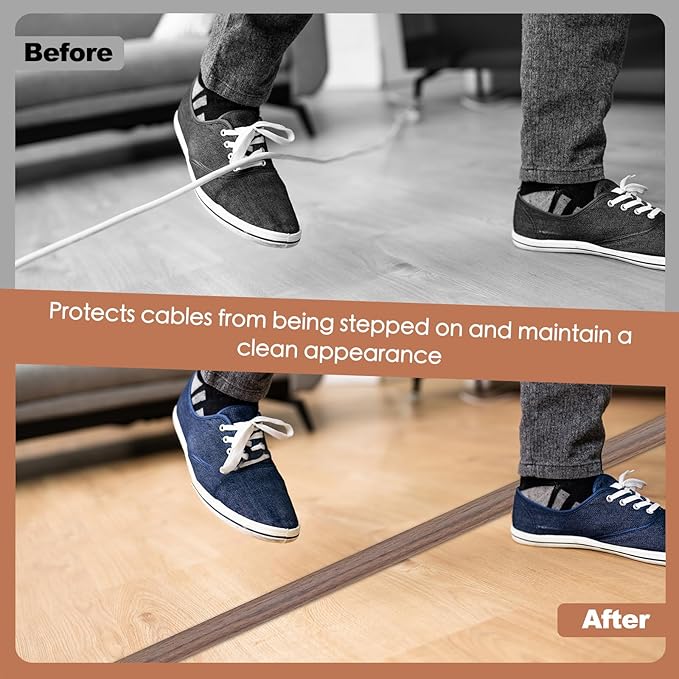 Floor Cord Cover for Wires on Floor Self Adhesive Cord Hider Floor Cable - Image 4