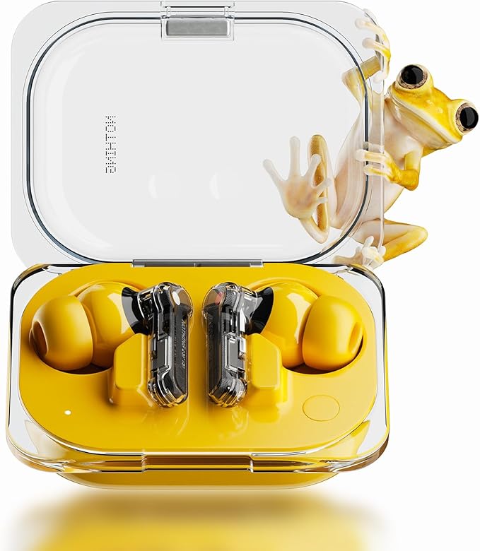 Nothing Ear Wireless Earbuds, 45dB Hybrid Noise Cancelling Earbuds, Hi-Res Audio by NothingR
