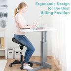Footrest Stool Under Desk Adjustable Height and Tilt Angle Footrest Ottoman - Image 6