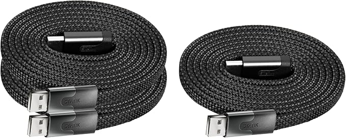 Statik MagStack USB to USB C Cable, Magnetic Anti Tangle Flat A to Type C by Statik