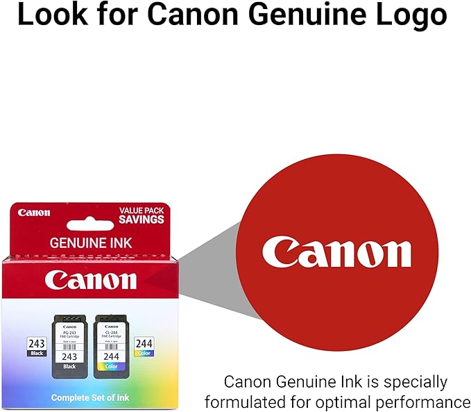 Canon PG-243 / CL-244 Genuine Ink Value Pack, Compatible - Image 5