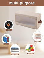 4 Pack DVD Storage Box with Visible Window, Dustproof CD/DVD Case Holder - Image 6