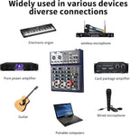 Dj Mixers 4 Channel Audio Mixer Sound Board - Image 2