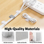40 PCS Hook and Loop Cable Ties, Self-Adhesive Hook and Loop Cable Straps - Image 3