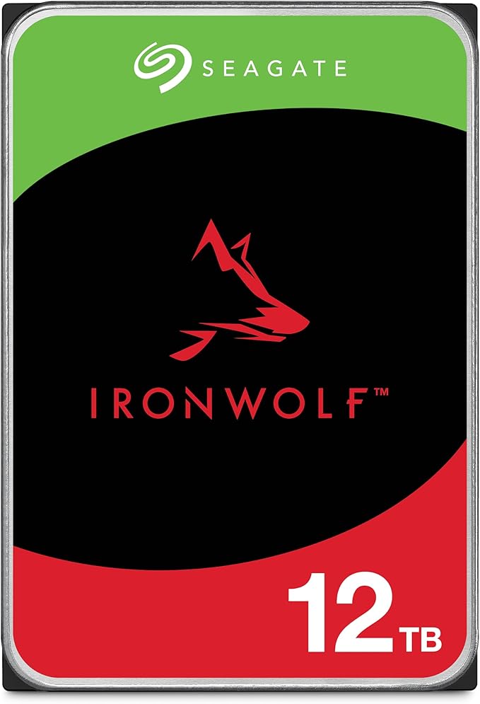 Seagate IronWolf 12TB NAS Internal Hard Drive HDD – CMR 3.5 Inch SATA 6Gb/s by Seagate