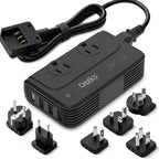 Ceptics - 6 in 1 Travel Adapter and Voltage Converter, 220V to 110V Converter by Ceptics