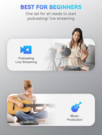 SINWE Podcast Equipment Bundle, Audio Interface - Image 8