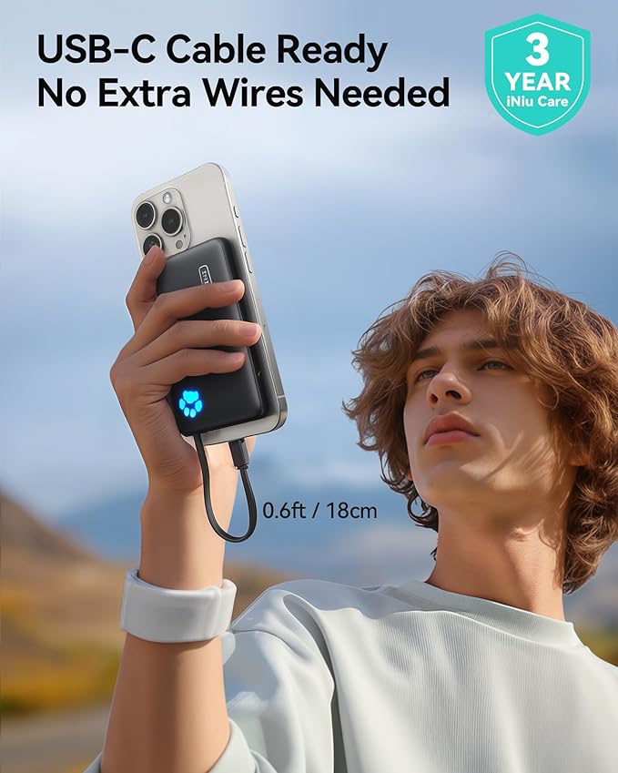 INIU Portable Charger, Slim 10000mAh Power Bank - Image 2
