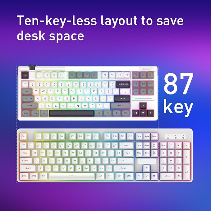 Redragon K729 PRO 80% Wireless Gasket RGB Gaming Keyboard, 3-Mode TKL - Image 3