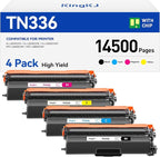 TN336 Toner Cartridge 4-Pack Replacement Compatible by KingKJInkToner
