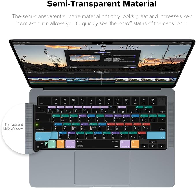 JCPal Final Cut Pro Shortcut Guide Keyboard Cover - Image 4