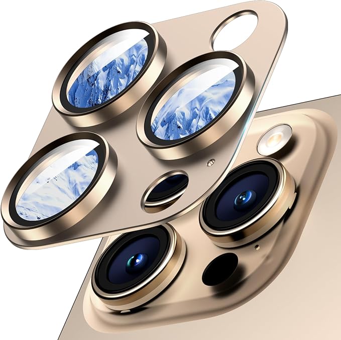 Camera Lens Protector for iPhone 16 Pro Max/16 Pro/15 Pro Max/15 Pro/14 Pro by WumigooProducts