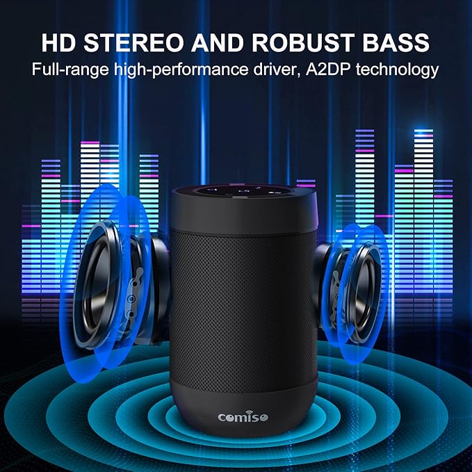 Bluetooth Speaker, 5.3 Bluetooth Speakers Wireless, TWS Stereo Pairing - Image 5