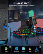 Gaming Microphone, USB Computer Condenser Mic - Image 7