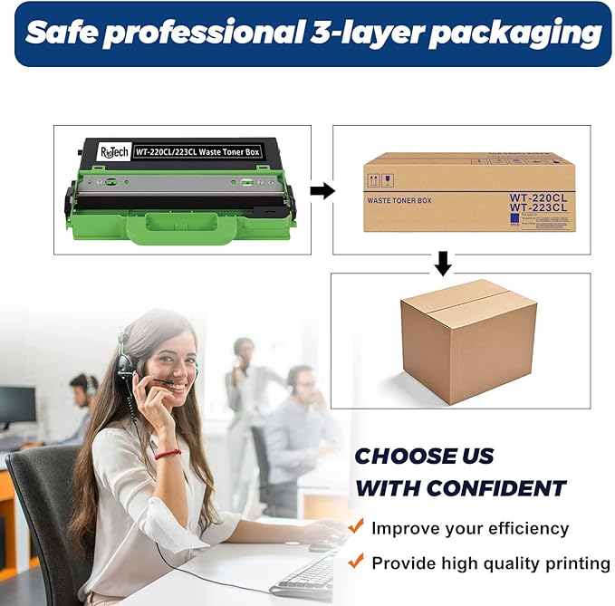 1 Pack Compatible for Brother WT-220CL Waste Toner Box WT-223CL Waste Toner Box - Image 5
