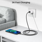 Elebase for Airpods 4 USB C Charger Cable 3 Pack 1.5/3.3/6.6FT, Type C Charging - Image 5